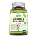 허브 시크릿 Echinacea & Goldenseal 뿌리 보충교재 | 450 Mg Per 서빙 | 250 Veggie Capsules | Non-GMO | 글루텐 프리 | 미국에서 제작 (250 Veggie Capsules)