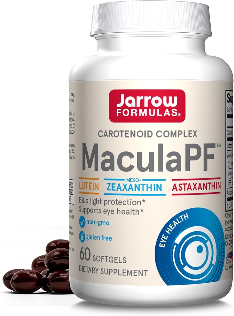 Jarrow Formulas® MaculaPF Carotenoid Complex, 다이어트 보충, 지원 눈 건강, 60 Softgels, 최대 60 일 공급