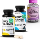 ColonBroom Day & Night 버너 보충제, 체중 관리 알약 (60 인분) + 설탕 크레이빙 억제제 - 크롬 Picolinate 200mcg (60 인분), 3 항목