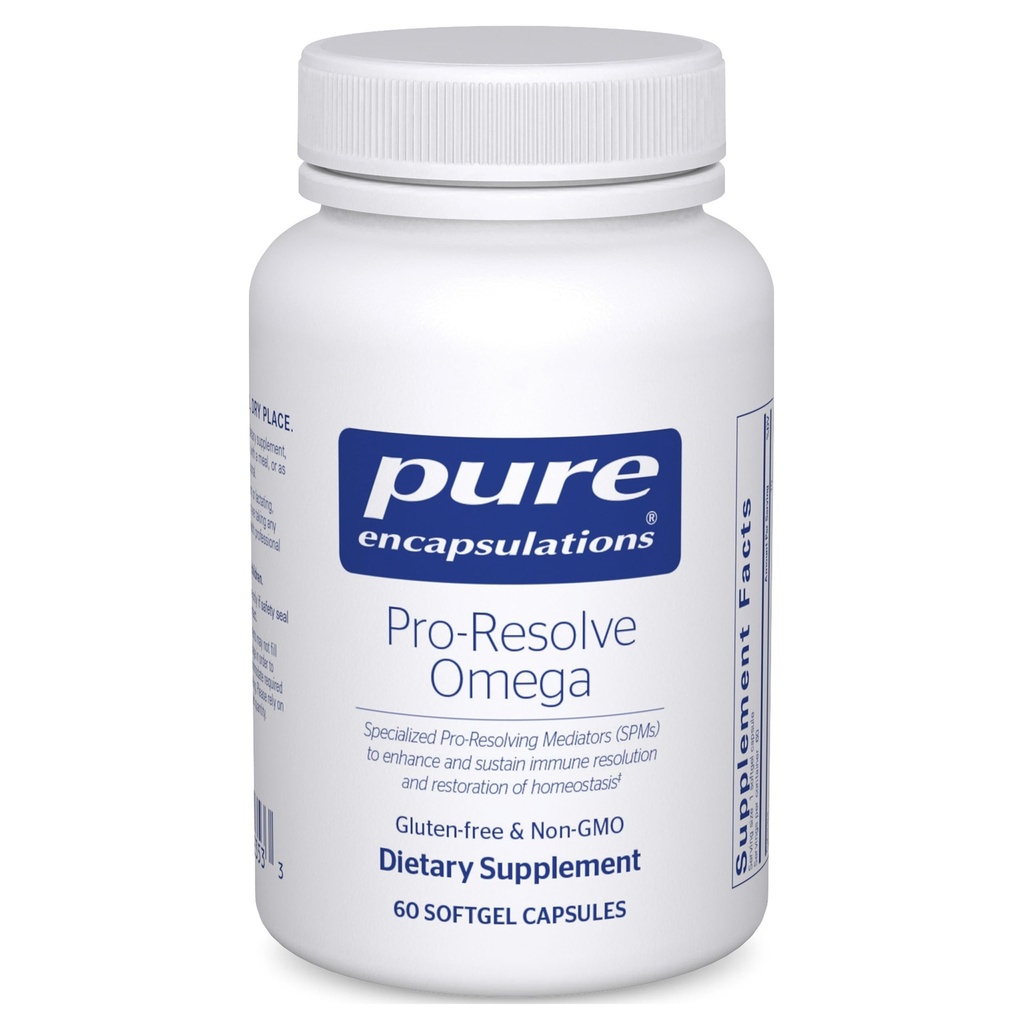Pure Encapsulations Pro-Resolve Omega | 심장 혈관 건강을위한 오메가-3 지방산 | 60 Softgel 캡슐