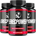 (3 팩) 남자 보충교재 캡슐을 위한 Erecpower, Erecpower Piills 모든 자연적인 성분, Erecpower 본래 진보된 공식, Erecpower 비타민 지원, Ericpower 검토, 3 달 동안 180의 캡슐