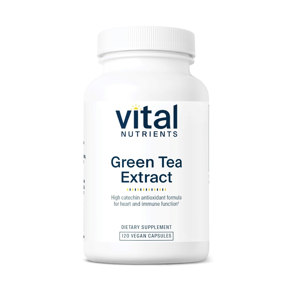 Vital Nutrients 녹차 추출물 550mg | 심장 및 면역 건강을위한 강력한 항산화제 * EGCG와 폴리 페놀 보충 | 글루텐, 낙농장, 콩 무료 | 비 GMO | 120 캡슐