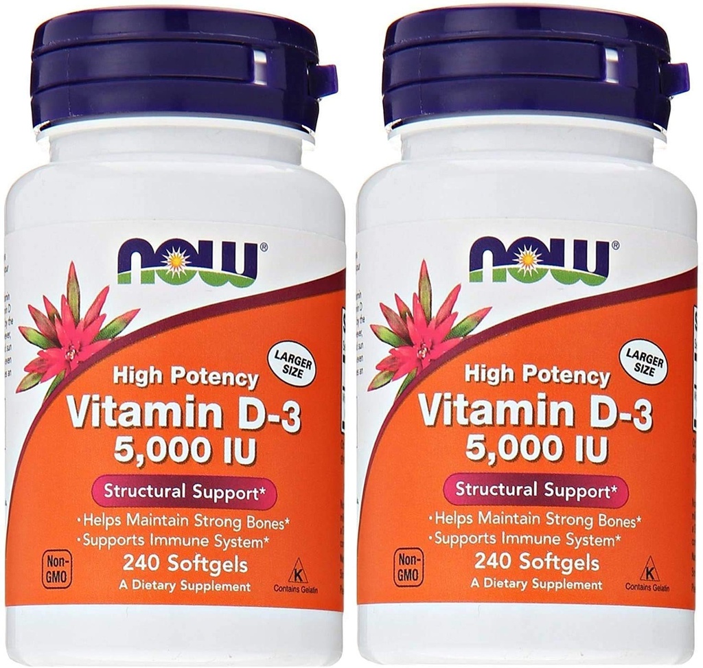 이제 식품 비타민 D3 5,000 IU, 240 softgels (포장 2)