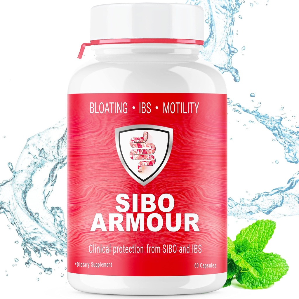 SIBO | IBS 구호(Clinical Grade Treatment), 방사성, 누출성, 가스 | 지연된 Release Peppermint | 과민성 Bowel Syndrome & Small Intestine Bacteria Overgrowth에 효과적인 보충