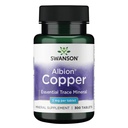 Swanson 구리 산화 방지제 면역 체계 빨간 혈액 세포 지원 무기물 보충교재 (구리 chelate) 2 mg 300 탭 (2 팩)