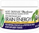 Host Defense MycoBotanicals Brain Energy* Powder - Lion 's Mane Mushroom과 Brain & Focus Support Supplement - 에너지 지원을위한 Yerba Mate와 다이어트 보충 - 3.5 oz (33 서빙) *