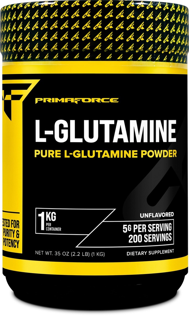 Primaforce L 글루타민 분말 1000 그램 (1 KG) Unflavored - 순수한 L 글루타민 분말, 봉사 당 5g, GMO 자유로운, 글루텐 자유로운, 200의 서빙