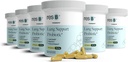 resbiotic resB Lung 지원 Probiotic 보충교재 - 흡연자, Gut 건강, 면역 지원, 호흡 관리, 성 바실, 심황, 임상 시험 - 360 캡슐 (6 병)를 위한 폐 건강 보충교재