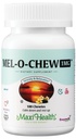Maxi 건강 Melatonin 1mg Chewable - 빠른 행동 지원 Kosher (100개 단위)를 위한 Enzymax를 가진 보충을 가진 보충을 형성하는 비 비누 Melatonin