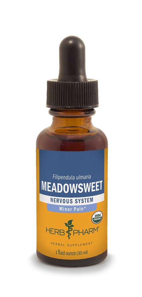 허브 Pharm 인증 유기 Meadowsweet 액체 추출 - 1 Ounce (DMEAD01)