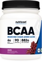 Nutricost BCAA 분말 (Grape, 90 서빙) - 최적의 2 : 1 비율, 채식주의, 비 GMO