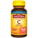Nature Made Vitamin C 1000 mg with Rose Hips, 면역 지원을위한 다이어트 보충, 60 시간 릴리스 정제, 60 일 공급