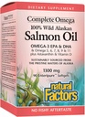 NATURAL FACTORS 와일드 알스크 살몬 오일, 90 CT