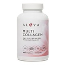 Alaya Naturals Hydrolyzed Multi Collagen Peptides Protein Capsules - 유형 I, II, III, V, X Grass-Fed Bovine, 닭, 해양 교원질 보충 MSM + GC (캡슐 - 120 개)