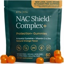 Sugar-Free NAC Gummies (Immune Support Complex) N-Acetyl Cysteine, 비타민 C 및 아연 - Respiratory Health, Liver Detox & Cleanse, Kidney Function, NAC Supplement for Kids and Adults - Vegan 지원