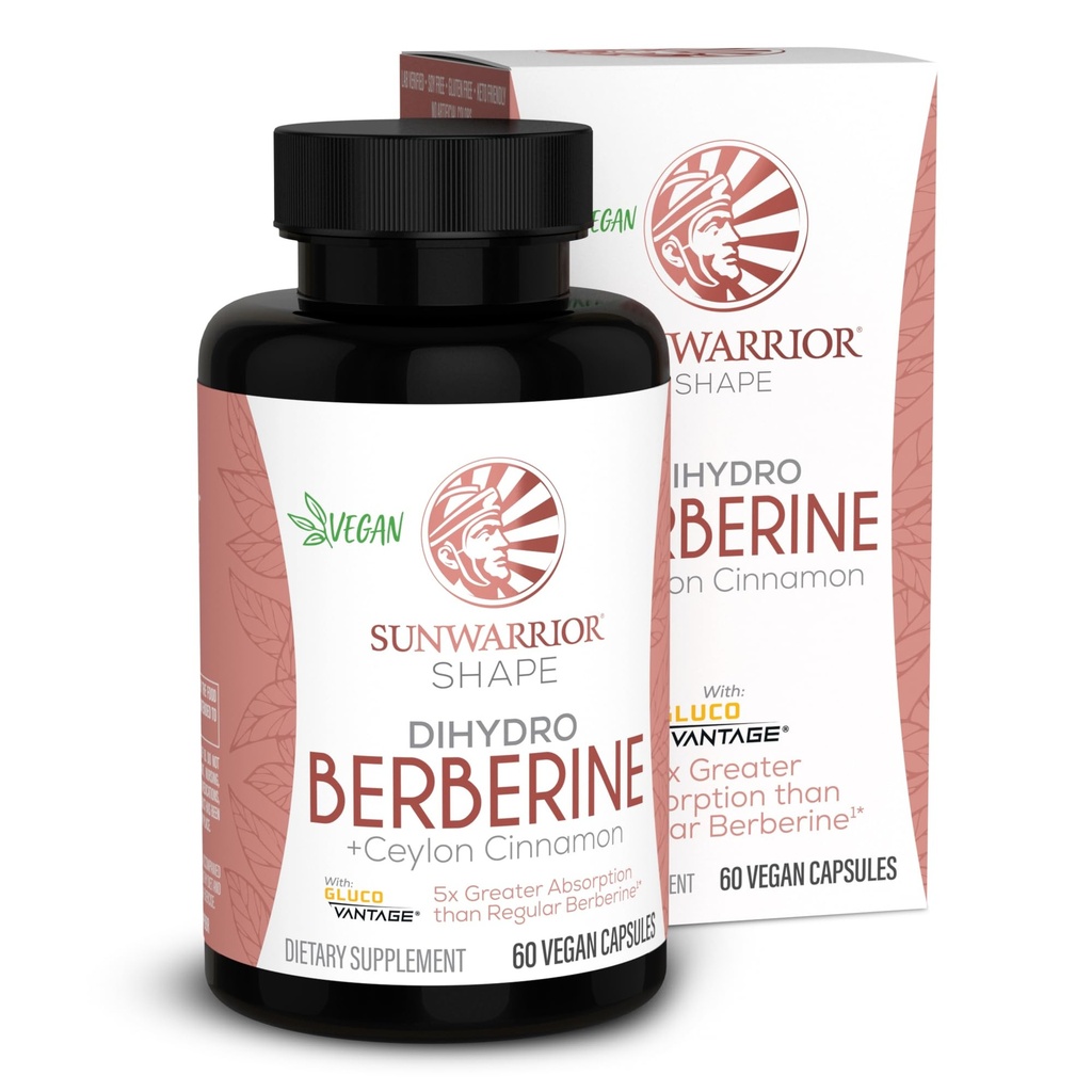 Sunwarrior Berberine 보충교재 Ceylon Cinnamon DihydroBerberine 캡슐 60 조사 병 30 봉사
