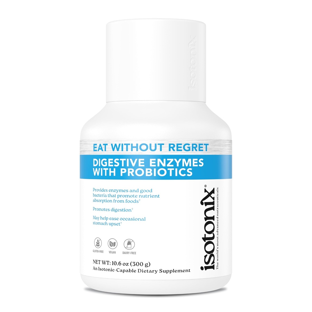 이소토닉스® 다이제스트 효소 프로바이오틱스 | DigeZyme® Multi-Enzyme Complex & Lactospore® Bacillus Coagulans | 영양 흡수, 구트 밸런스 및 소화 건강 | Vegan, Gluten-Free | 90 서빙
