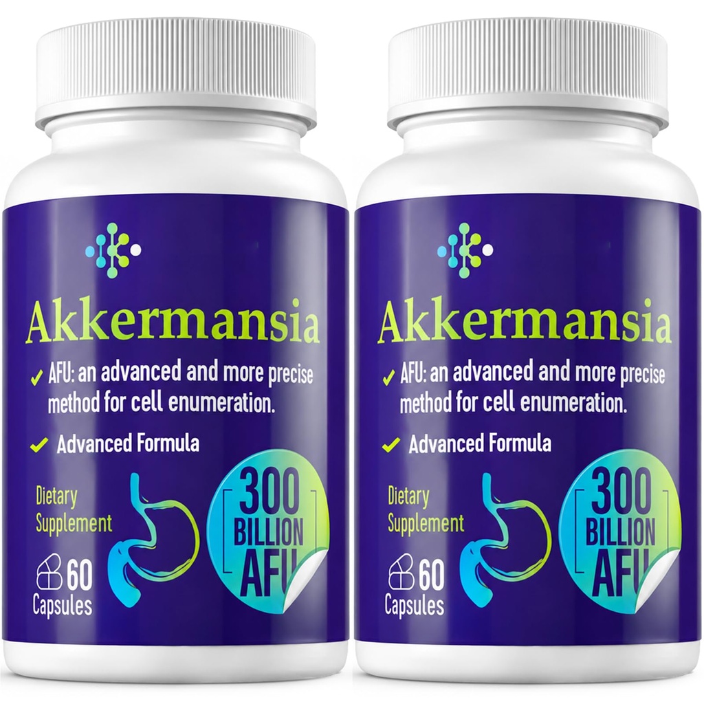 여성 및 남성을위한 300 억 AFU Akkermansia Probiotic, GLP-1 생산, 소화, Gut & Immune, Gut Digestive Lining 기능, 120 카운트