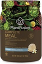 PlantFusion Complete Meal Replacement Shake - Superfoods, Greens & Probiotics가있는 식물 기반 단백질 분말 - Vegan, Gluten Free, Soy Free, Non-Dairy, No Sugar, Non-GMO - 바닐라 1 lb
