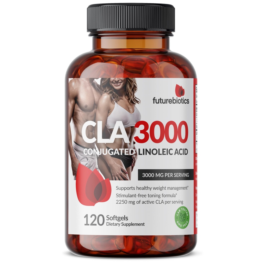 Futurebiotics CLA 3000 추가 높은 효능 - 비 자극적 인 산, 비 GMO, 120 Softgels