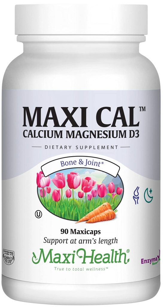 비타민 D3 (1000 IU)와 마그네슘 (500 mg)를 가진 Maxi 건강 칼슘 1000 mg 보충교재 - 남자와 여자를 위한 뼈, 이 및 합동 지원 - 90의 캡슐