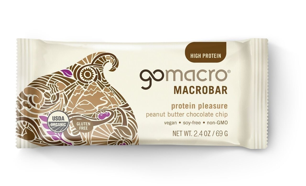 GoMacro, Protein Pleasure Bar, 땅콩 버터 초콜릿 칩, 2.4 oz