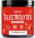 Electrolytes Powder No Sugar No Carbs, Keto Daily Electrolyte Drink Mix, Potassium & Salt Hydration Powder Electrolytes Zero Calorie Sugar Free Electrolyte Powder, Strawberry 50 서빙