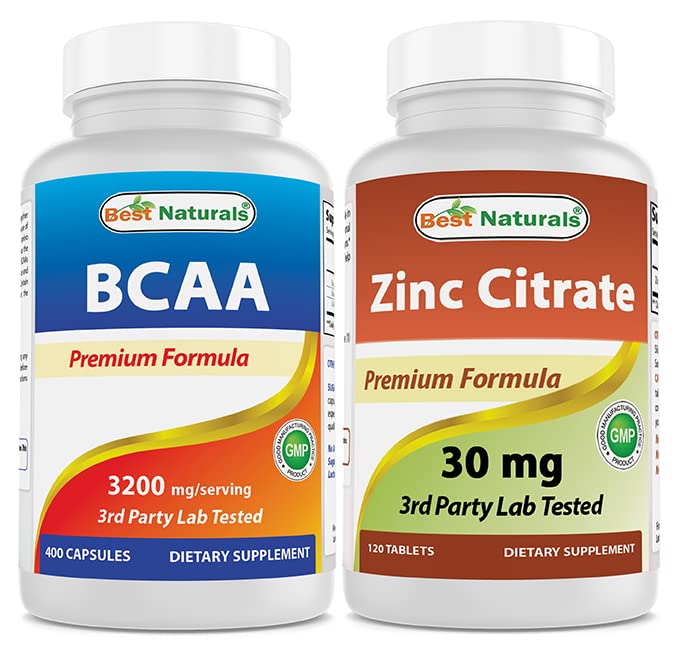 제일 자연적인 BCAA 3200mg & 아연 구연산염 30 mg