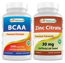 제일 자연적인 BCAA 3200mg & 아연 구연산염 30 mg