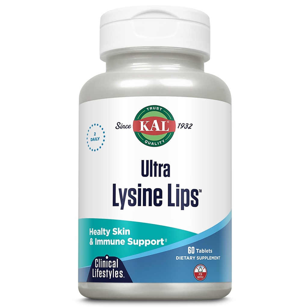Kal Ultra Lysine 입술 정제, 60 조사