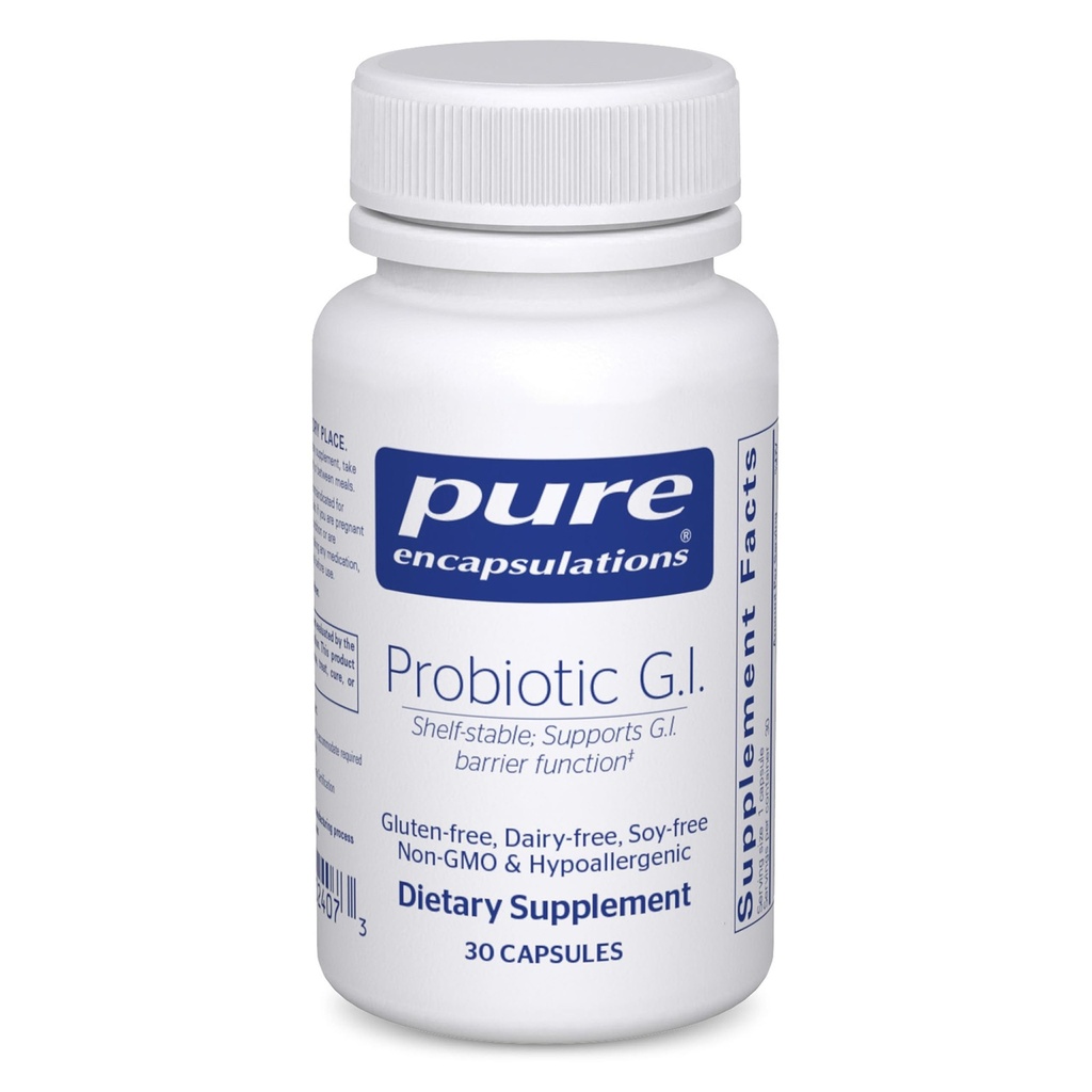 Pure Encapsulations Probiotic G.I. - 검증 된 건강 및 위장 지원을위한 선반 안정 Probiotic - Lactobacillus & Bifidobacterium - 30 캡슐