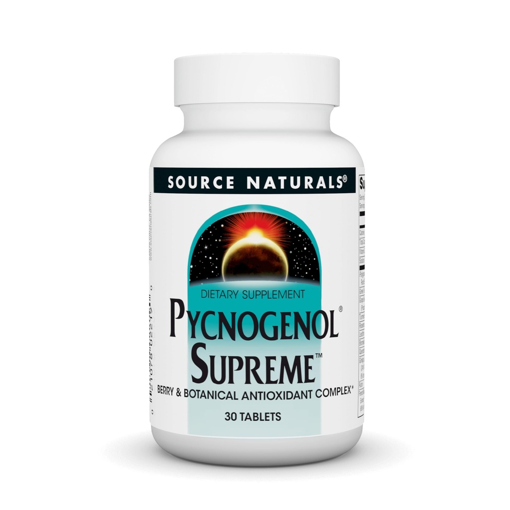 Source Naturals Pycnogenol Supreme, Berry & Botanical 산화 방지제 Complex* - 30 정제
