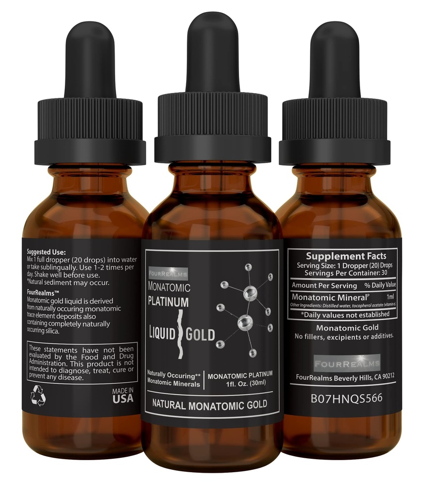 단일 원자 ORMUS - 모노 원자 플래티넘, Monatomic Orme 1oz