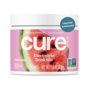 Cure Hydration | 식물 기반 전해질 음료 혼합 | 추가 설탕 없음 | FSA-HSA | 코코넛 워터로 만든 탈수 릴리프 분말 | 비 GMO | Vegan | 28 인분 항아리 - 수박