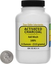 활성탄 [C] 100 % ACS 등급 코스 Granules 4 Oz in Space-Saver Bottle USA