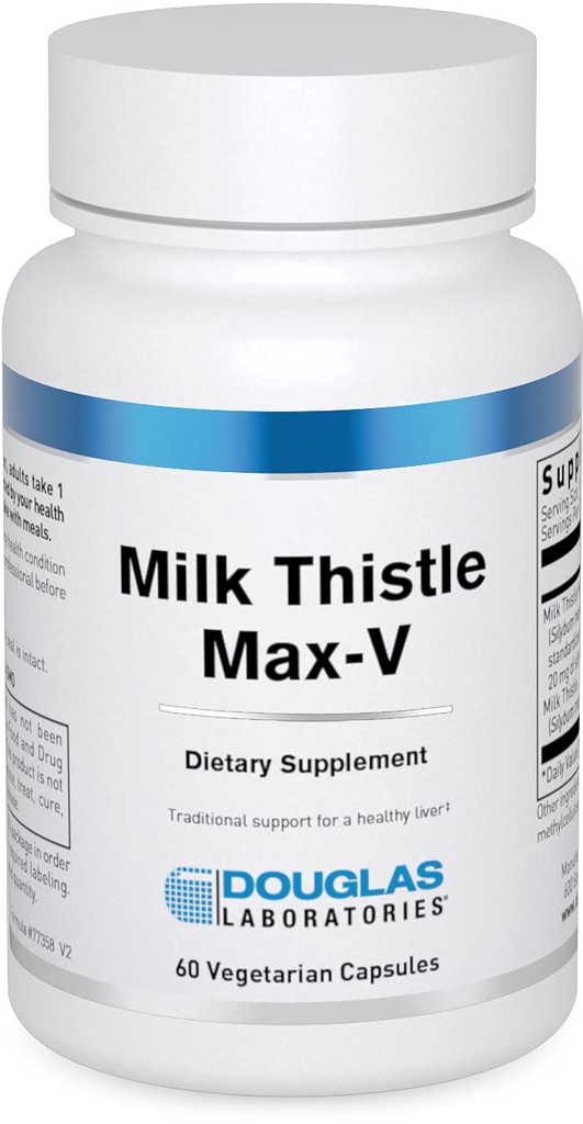 Douglas Laboratories 우유 이틀 Max-V | 생강의 표준화 허브 추출물 | 60 캡슐