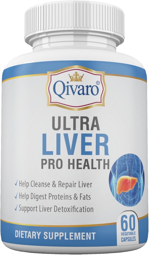 Ultra Liver Pro Health - 우유 이틀 씨앗, Artichoke Extract & Dandelion Leaf Extract - 산화 및 해독 지원 - 60 식물성 캡슐
