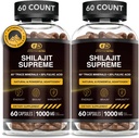 EFFECTIVE NUTRA 순수 Shilajit 캡슐 남성 및 여성 - 남성 및 여성을위한 순수한 Himalayan Shilajit - Trace Minerals & Fulvic Acid - 10000mg of Authentic Shilajit Extract (120 카운트)
