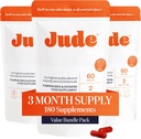 Jude Bladder Control Tablets, Daily Supplement, 누출 감소, 긴급 상황 완화, 수면 개선, Overactive Bladder Tablets, 180 캡슐