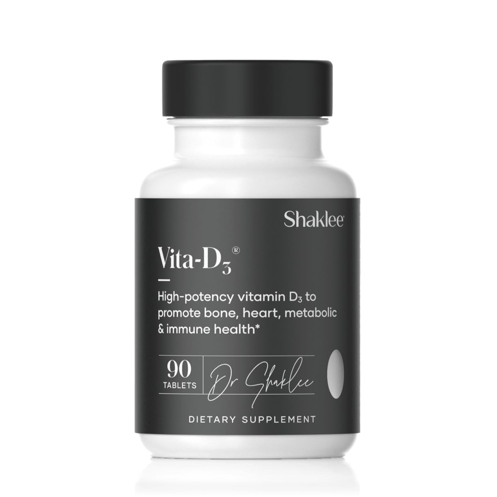 Shaklee - Vita-D3® 2,000 IU - 뼈, 심장 및 면역 건강을위한 고순도 비타민 D3 | 비타민 D, 강화 칼슘 흡수 및 전반적인 웰빙 | 1 정제 매일 - 90 정제