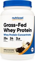 Nutricost Grass-Fed Whey Protein Concentrate (Vanilla) 2LBS - Undenatured, 비 GMO, 글루텐 무료
