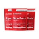 HumanN SuperBeets Heart Chews, Nitric 산화물 및 혈압 지원, 포도씨 추출물 & 비 GMO 사탕 뿌리 분말 에너지, 석류 베리 풍미, 180 조사