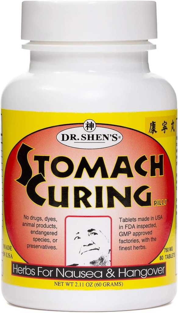 DR. SHEN'S Stomach 치료 알약 - 750mg/80 TAB