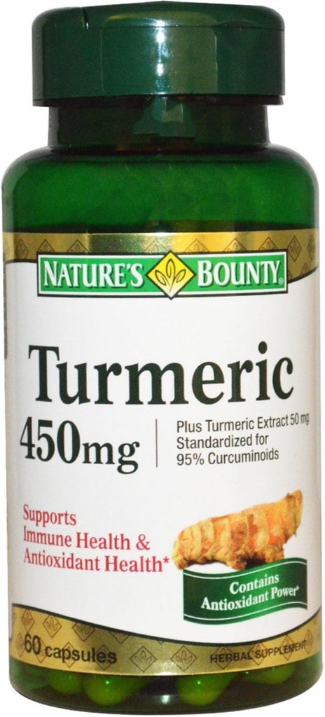 Nature's Bounty Turmeric 캡슐 60 캡슐 (포장 2)