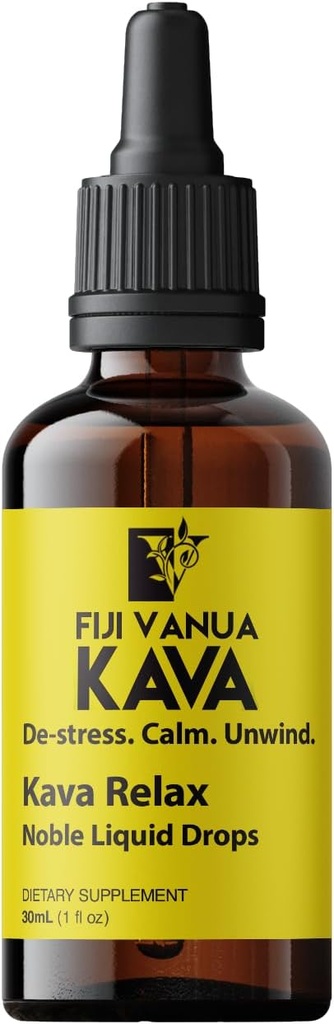 피지 Vanua Kava RelaxTM, Soothing Properties의 Pure Kava Kava Supplement, 캘리포니아 Poppy, Hops, Skullcap & Passionflower, Calm 및 Unwind와 주입