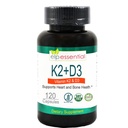 D3 보충교재 뼈와 심장 건강을 가진 ELP ESSENTIAL 비타민 K2, 캡슐 K2+D3 비타민 120 캡슐