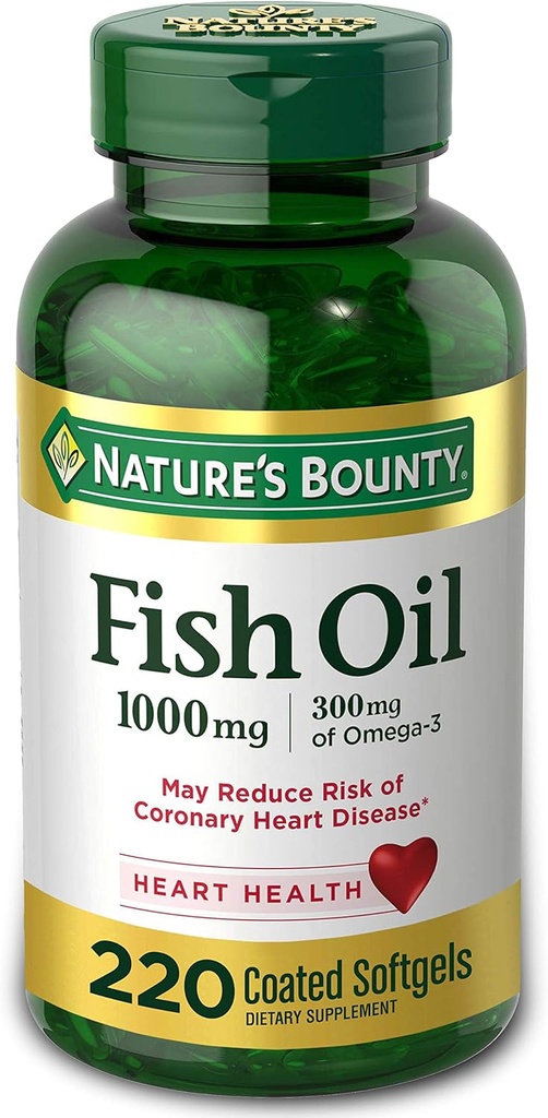 성격의 현상 물고기 기름 1000 mg는 Softgels, 220 조사를 입혔습니다
