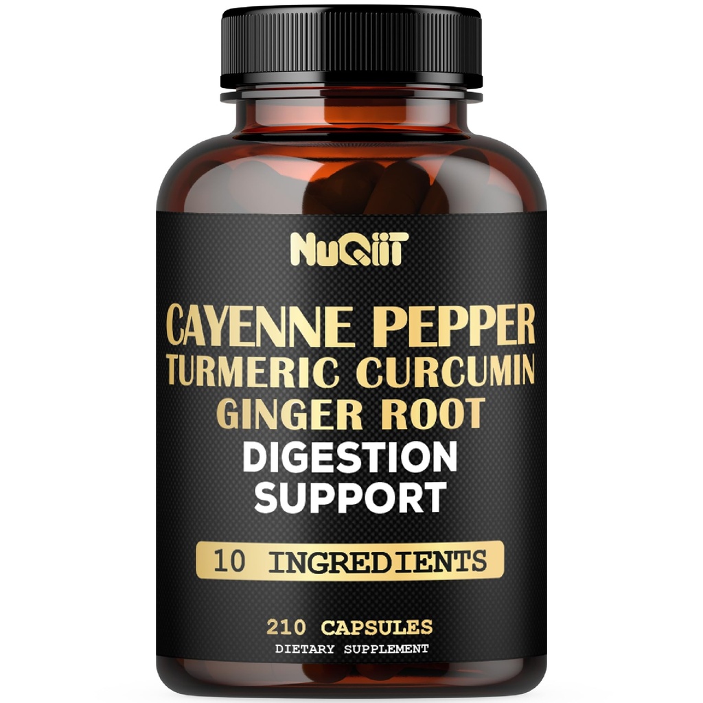 심황 Curcumin 뿌리, 생강 뿌리, Ceylon Cinnamon Bark 및 더 많은 - 면역 체계, 합동 건강 & 소화 건강 지원 - 210 캡슐을 가진 카이엔 고추 보충교재