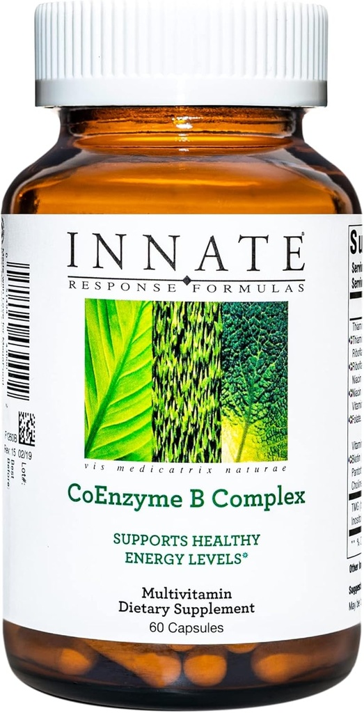 응답 공식, CoEnzyme B Complex, 셀룰러 에너지 지원을위한 Multivitamin, 60 캡슐 (60 인분)