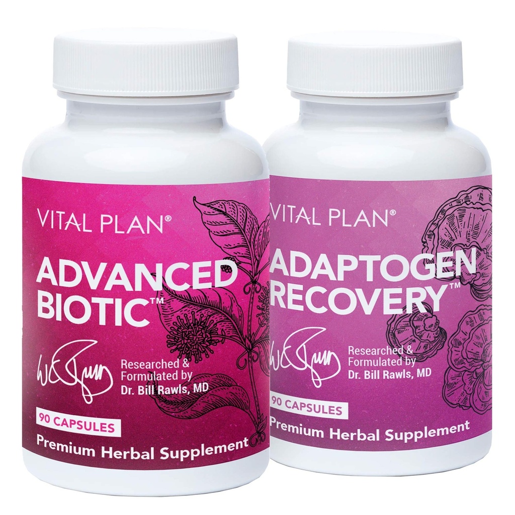Vital Plan Immune Support Supplements by Dr. Bill Rawls - Immune Boost 번들 w / Japanese Knotweed, 고양이의 클로, 중국 Skullcap & Reishi 버섯